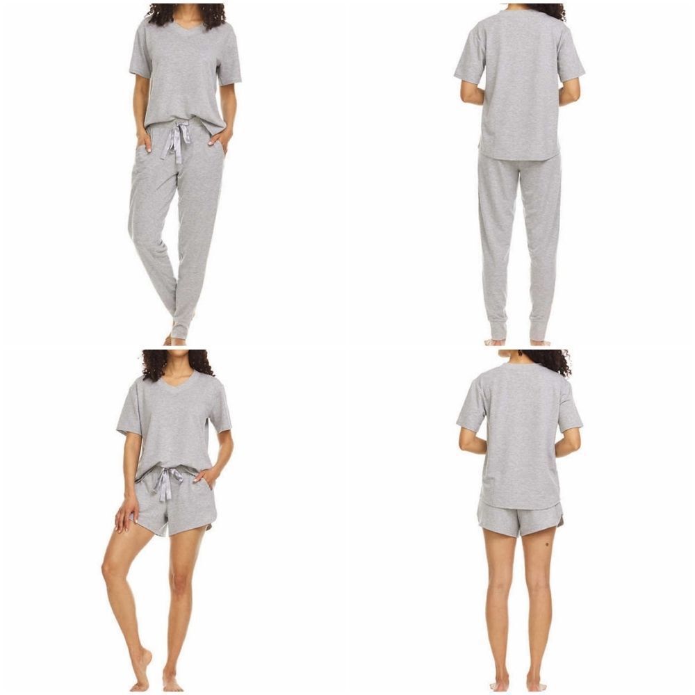 🔸️NWT Flora Nikrooz Gray 3 Piece Pajama Set Large